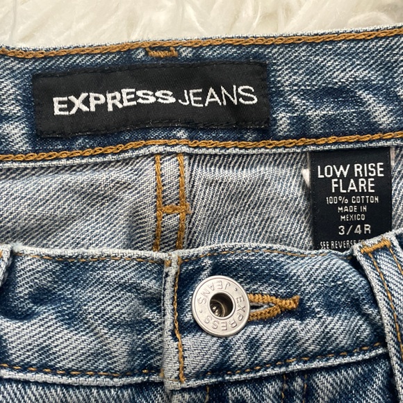 EXPRESS VINTAGE Y2K Low rise flare Jeans - Picture 2 of 11